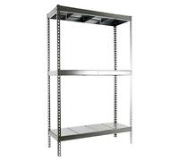 Simontaller Estantería para cargas pesadas Metal (Al x An x Pr: 200 x 180 x 60 cm, Capacidad de carga por balda: 400 kg, Número de baldas: 3 ud.,...