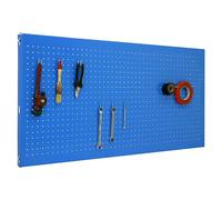 Simonwork Banco de trabajo BT0 Mobile con panel 40 cm (L x An: 61 x 90 cm, Altura de trabajo: 95 cm, Carga soportada: 280 kg, Azul)