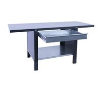 Simonwork Banco de trabajo BT6 PRO Box Metal (L x An: 73 x 120 cm, Altura de trabajo: 83 cm, Carga soportada: 1.035 kg, Antracita)