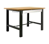 Simonwork Banco de trabajo BT6L Box (L x An: 75 x 150 cm, Altura de trabajo: 86,5 cm, Carga soportada: 635 kg, Antracita)