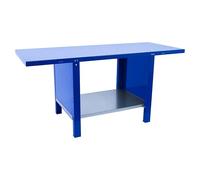 Simonwork Banco de trabajo BT6L PRO Metal (L x An: 73 x 150 cm, Altura de trabajo: 83 cm, Carga soportada: 1.000 kg, Azul)