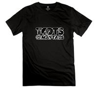 SIMOROL Camiseta con logotipo de Toots and The Maytals para hombre, Negro, L