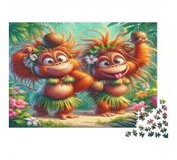 Simos Lindos Bailando Rompecabezas 1000 Piezas Adultos DIY Papel Regalo Hombre Mujer Coloridos Ilustrados 52x38cm/1000pcs