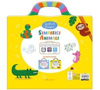 Simpatici animali. Scuola di disegno. Ediz. a spirale. Con 8 acquerelli. Con pennello. Con stencil