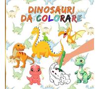 Simpatici dinosauri da colorare. 80 disegni diversi (21x21 cm)