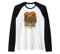 Simpatico es Mágico Escalada Pareja San Valentín Amor Camiseta Manga Raglan
