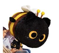 Simpático peluche de gato, 26 cm, suave y decorativo, cojín, adorable insecto relleno, suave cojín híbrido animal | Regalo duradero para adultos, niñas, niños, y tus C