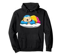 Simpático Perezoso Pansexual Dormido Estado De Ánimo del Sudadera con Capucha
