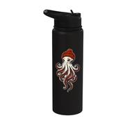 Simpático pulpo con gorro de animal marino: gorro de Kraken Stainless Steel Insulated Water Bottle