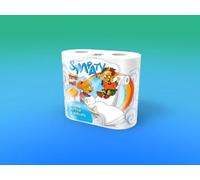 Simpaty - Papel higiénico, 40 rollos, 3 capas, perfumado con talco, 700 g