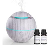 Simpeak 180ml Difusor, Difusor Aromaterapia 7-Color LED Ultrasónico y 2 Opciones de Niebla para Bebe Casa Yoga Oficina SPA - Blanco