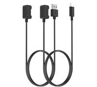 Simpeak 2 Piezas Cargador Compatible con Samsung Galaxy Fit 3, 100cm Cable de Carga USB Repuesto Cargador y Cable de Carga Tipo C Compatible con Reloj Inteligente SM-R390 - Negro