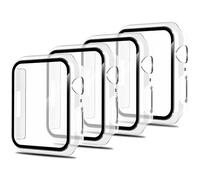 Simpeak 4 Pack Protector de Pantalla de Cristal Templado Compatible para Apple Watch Series 7 45mm - Transparente Carcasa Protector General para HD PC Duro HD Ultra-Thin Anti-Rasguños