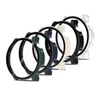 Simpeak 5 Piezas Funda Compatible con Amazfit Balance 2, Protector de Pantalla Cristal Templado, HD Protección Completa Carcasa PC Dura Estuche Case - Transparente/Negro/Azul/Blanco/Verde