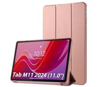 Simpeak Funda Compatible con Lenovo Tab M11 2024 11.0 Pulgadas, Carcasa Case Multi-ángulo Cubierta Folio con el Soporte/Reposo Automático de Despertador, Oro Rosa