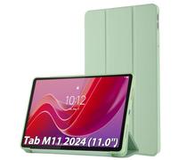 Simpeak Funda Compatible con Lenovo Tab M11 2024 11.0 Pulgadas, Carcasa Case Multi-ángulo Cubierta Folio con el Soporte/Reposo Automático de Despertador, Verde Claro