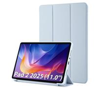 Simpeak Funda Compatible con Xiaomi Redmi Pad 2 11.0 Pulgadas, Carcasa Case Multi-ángulo Cubierta Folio con el Soporte/Reposo Automático de Despertador, Azul Claro