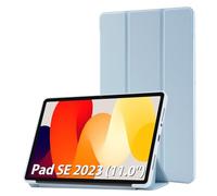 Simpeak Funda Compatible con Xiaomi Redmi Pad SE 11.0 Pulgadas, Carcasa Case Multi-ángulo Cubierta Folio con el Soporte/Reposo Automático de Despertador, Azul Claro