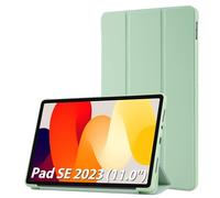Simpeak Funda Compatible con Xiaomi Redmi Pad SE 11.0 Pulgadas, Carcasa Case Multi-ángulo Cubierta Folio con el Soporte/Reposo Automático de Despertador, Verde