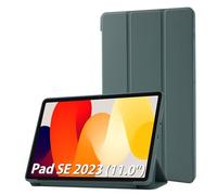 Simpeak Funda Compatible con Xiaomi Redmi Pad SE 11.0 Pulgadas, Carcasa Case Multi-ángulo Cubierta Folio con el Soporte/Reposo Automático de Despertador, Verde Oscuro