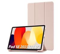 Simpeak Funda Compatible con Xiaomi Redmi Pad SE 11.0 Pulgadas, Carcasa Case Multi-ángulo Cubierta Folio con el Soporte/Reposo Automático de Despertador, Rosa