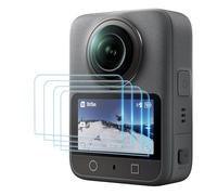 Simpeak Protector de Pantalla Compatible para DJI Osmo 360, [4 Piezas], Cristal Templado Premium Sin Burbujas/HD/Anti-Huella/9H Dureza/Anti-Arañazos