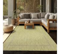 SIMPEX Alfombra de Exterior, Unicolor - Monocromo, Alfombra Verde, 200 x 290 cm, Alfombras de Estilo Moderno, Cocina, balcón, terraza, jardín, Picnic