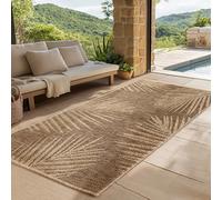 SIMPEX Alfombra para Interior y Exterior - Robusta, Resistente a la Intemperie y fácil de Limpiar, con Efecto de Yute Natural, Ideal para salón, Cocina, terraza, jardín y balcón, 80x250 cm