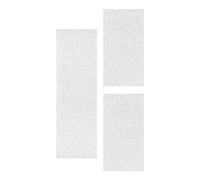SIMPEX Set di tappeti a Pelo Corto Altezza Pila 4mm Tappeto per Camera da Letto 3 Parti, Colore:Crema, Bettset:2X60X100+1X80X150