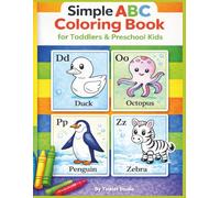 Simple ABC Coloring Book for Toddlers & Preschool Kids