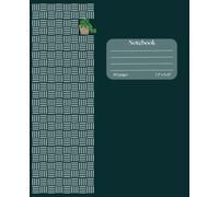 Simple Aesthetic lined notebook for school, work, study and creative writings - elegant and minimalist design