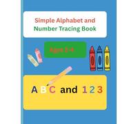 Simple Alphabet and Number Tracing book