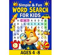 Simple and Fun Word Search for Kids Ages 4-8: 1000+ Words to Boost Vocabulary & Focus | Large Print | Perfect Gift for Kids