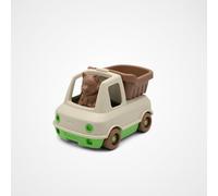 Simple - Camión volquete y figura, fabricado en Francia, 100% plástico reciclado y reciclable, lavable en lavavajillas, regalo para niños a partir de 1 año - Vehículo rodante para montar (Crema)