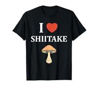 Simple de Hongo Minimalista pequeño i Love Shiitake Camiseta