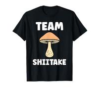 Simple de Hongo Minimalista pequeño Team Shiitake Camiseta