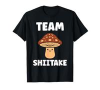 Simple de Hongo Minimalista pequeño Team Shiitake Camiseta