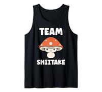 Simple de Hongo Minimalista pequeño Team Shiitake Camiseta sin Mangas