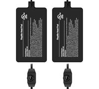 Simple Deluxe Almohadilla térmica para reptiles de 4 x 7 pulgadas, 4 W, con perilla de temperatura ajustable debajo del tanque, tapete de calefacción para tortugas, lagartos, ranas y otros reptiles