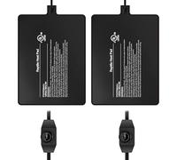 Simple Deluxe Almohadilla térmica para reptiles de 6 x 8 pulgadas, 8 W, con perilla de temperatura ajustable debajo del tanque, tapete de calefacción para tortugas, lagartos, ranas y otros reptiles