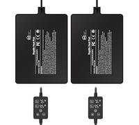 Simple Deluxe Almohadilla térmica para reptiles de 6 x 8 pulgadas, 8 W, con termostato ajustable debajo del tanque, alfombrilla de calefacción para tortugas, lagartos, ranas y otros reptiles, paquete