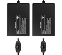 Simple Deluxe Almohadilla térmica para reptiles de 8 x 12 pulgadas, 16 W, con perilla de temperatura ajustable debajo del tanque, tapete de calefacción para tortugas, lagartos, ranas y otros reptiles