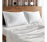 Simple Deluxe King Size 4 Piece Sheet Set Lightweight Super Soft Easy Care Microfiber - Comfy Breathable Cooling Bedding Sheets with Deep Pocket Shrin