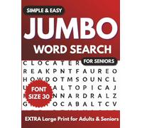 Simple & Easy Jumbo Word Search for Seniors: Extra Large Print for Adults & Seniors | Relaxing Brain Games | 50 Mixed-Theme Puzzles | 2-Page Format