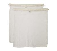 Simple Ecology Bolsa de lavandería de malla de algodón orgánico; bolsas de lavado a máquina para prendas delicadas, lencería y prendas, XL paquete de 2