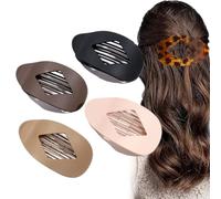 Simple Elegant Duckbill Hair Clip,Round Flat Hair Clips for Women,Duckbill Hair Clip For Thick Hair,Duckbill Hair Clips-Medium Classic Multicolor Suitable for all hair types (A)