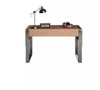 Simple Escritorio de noche de cuero con forma de silla de montar, mesa de PC moderna y sencilla, mesa de estudio minimalista, ligera, de lujo, for dormitorio pequeño y niños Escritura(120*60*75cm)