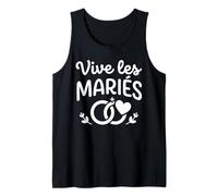 Simple EVJF Belle Tenue Cérémonie Mariage Vive Les mariés Camiseta sin Mangas