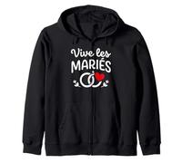 Simple EVJF Belle Tenue Cérémonie Mariage Vive Les mariés Sudadera con Capucha