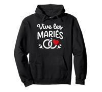 Simple EVJF Belle Tenue Cérémonie Mariage Vive Les mariés Sudadera con Capucha